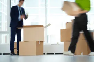 blurred movers in commercial move