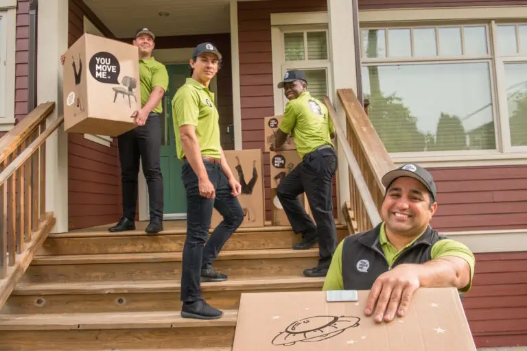 moving crew outside home