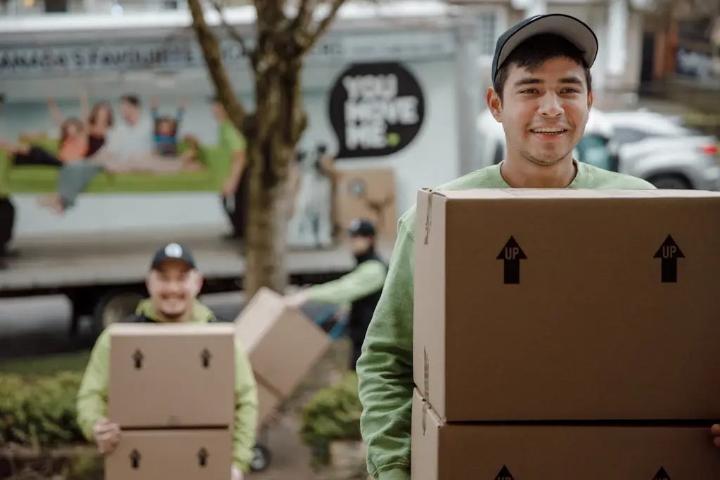 smiling professional mover