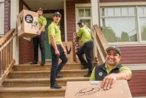 movers outside home