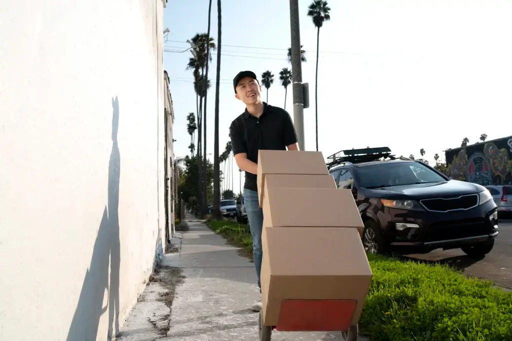 movers in a rental truck